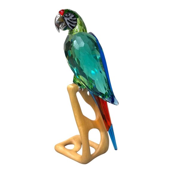 Swarovski Macaw Crystal Parrot Sculpture Masterpiece Large Glass Figurine READ - Picture 8 of 8